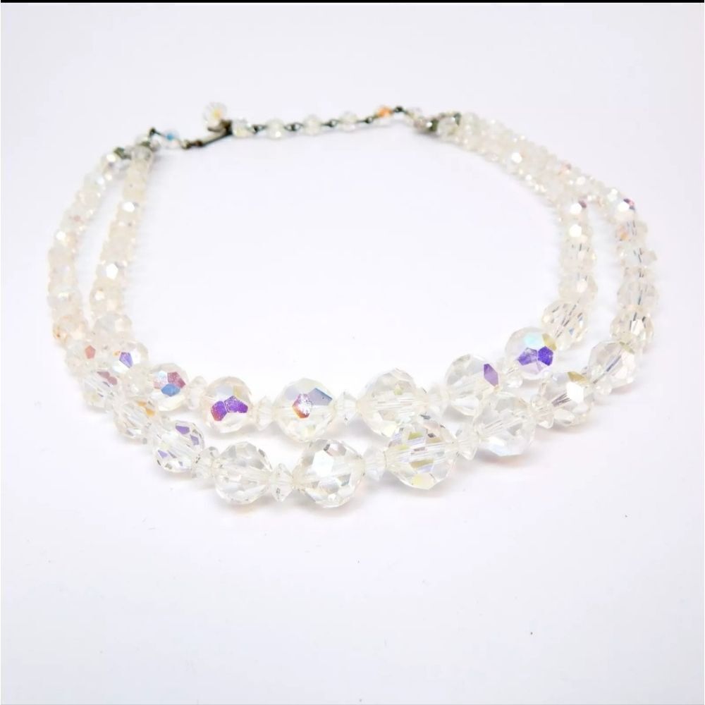 VTG Aurora Borealis Necklaces Bracelet & Earrings 193g - Picture 10 of 11
